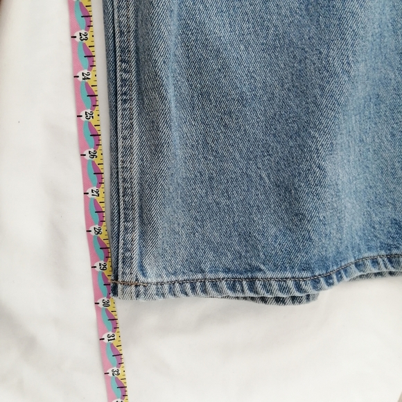 NWT Good American Plus Size Good Petite 90s Mid Rise Baggy Straight Jeans 18 - Picture 15 of 16